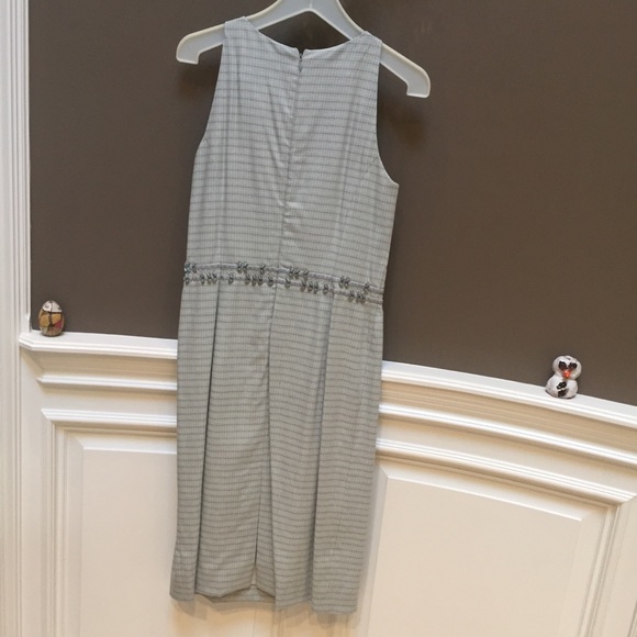 Beaded Badgley Mischka plaid midi dress - Picture 2 of 7